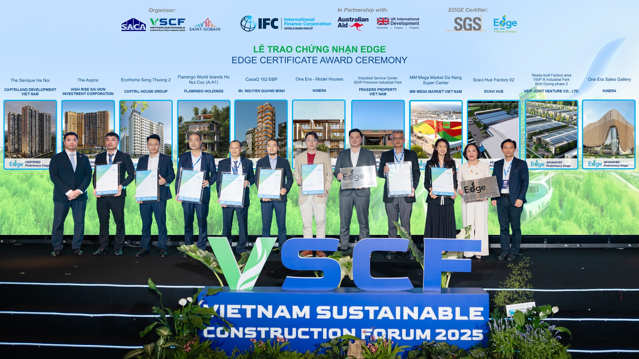 Capital House nhận chứng chỉ Công trình Xanh EDGE tại VSCF 205