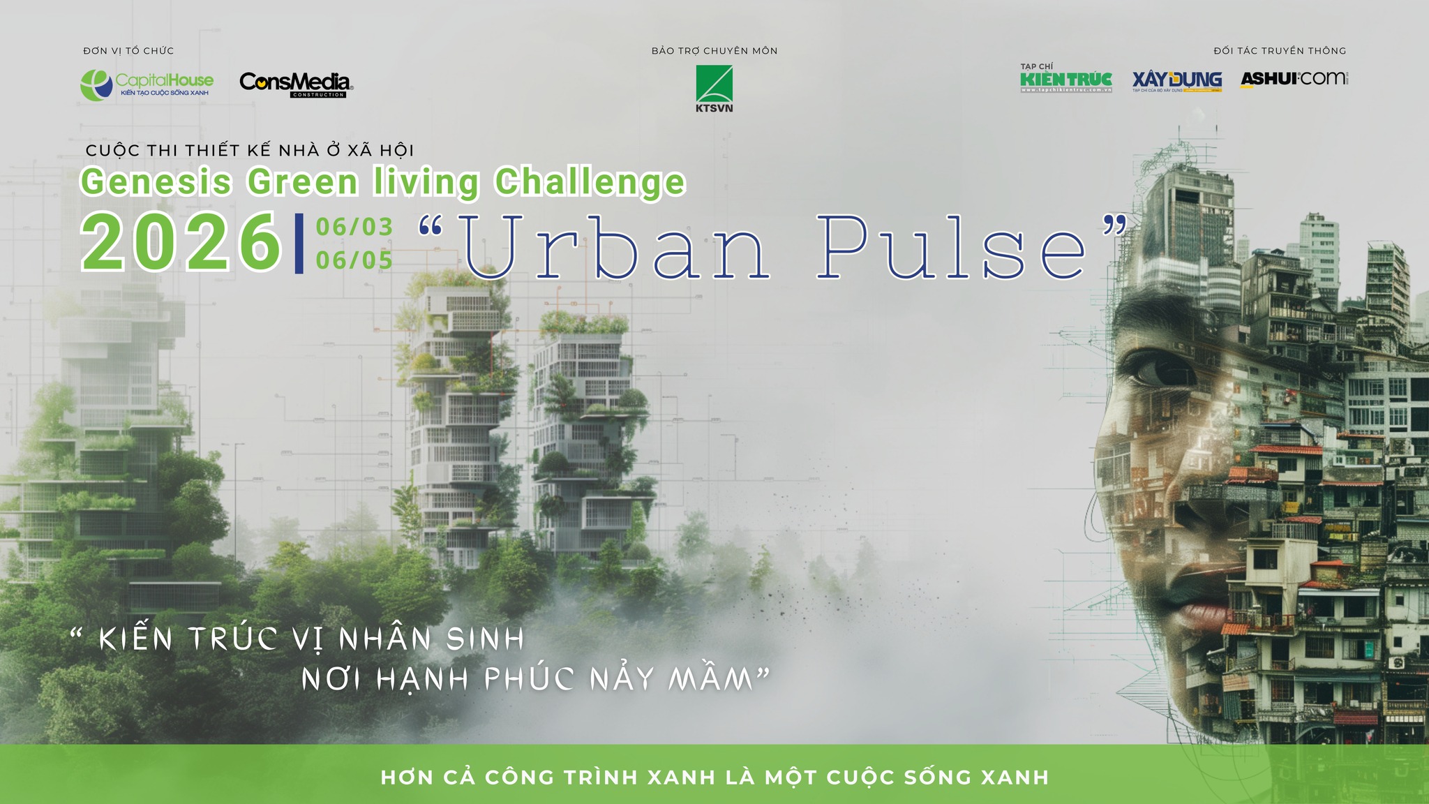Khởi động Cuộc thi Thiết kế kiến trúc: GENESIS GREEN LIVING CHALLENGE 2026 – URBAN PULSE